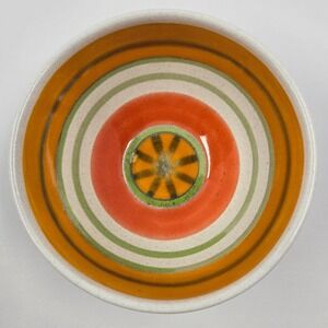 Vintage De Simone Italy Hand Painted Decorative Bowl 6 Inch Colorful Art Pottery